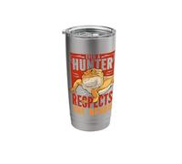 Even A Hunter Respects The Beard Reptile Bearded Dragon Stainless Steel Insulated Tumbler