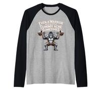 Even A Warrior Gets A Little Tummy Ache Sometimes - Raglan Baseball Tee