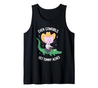 Even Cowgirls Get Tummy Aches Cat Tank Top