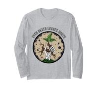 Even Death Leaves Roots - Philosophical Nature Art Skull Long Sleeve T-Shirt