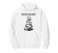 Even Death Leaves Roots - Philosophical Nature Art Skull Pullover Hoodie