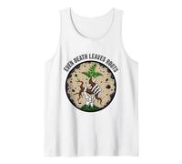 Even Death Leaves Roots - Philosophical Nature Art Skull Tank Top