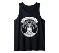 Even Death Leaves Roots - Philosophical Nature Art Skull Tank Top