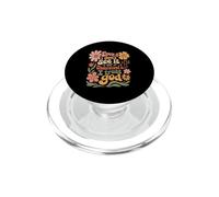 Even If I Don't See It I Trust God Christian Boho Flowers PopSockets PopGrip for MagSafe