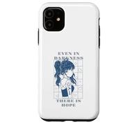 Even In Darkness There Is Hope Retro Anime Quotes Present Case for iPhone 11