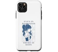 Even In Darkness There Is Hope Retro Anime Quotes Present Case for iPhone 11 Pro Max