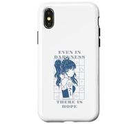 Even In Darkness There Is Hope Retro Anime Quotes Present Case for iPhone X/XS