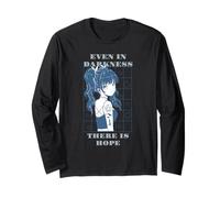 Even in Darkness There is Hope Retro Anime Quotes Present Long Sleeve T-Shirt