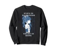 Even In Darkness There Is Hope Retro Anime Quotes Present Sweatshirt