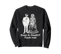 Even In Death Skeleton Couple Wedding Gothic Unique Design Sweatshirt