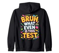 Even Is This Test Educator Teaching Student School Test Day Zip Hoodie