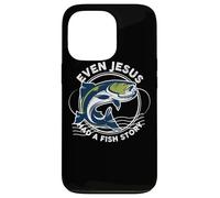 Even Jesus Had A Fish Story Funny Fishing Case for iPhone 13 Pro