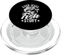 EVEN Jesus HAD A Fish STORY Funny Jesus Fish PopSockets PopGrip for MagSafe