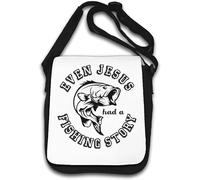 Even Jesus Had A Fishing Story Shoulder Bag White