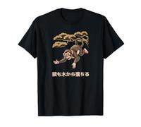 Even Monkeys Fall From Trees Japanese Proverb Japan Kanji T-Shirt