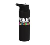 Even My Anxiety Has Anxiety Stainless Steel Insulated Water Bottle