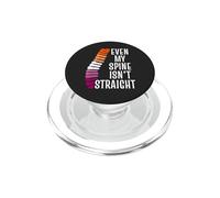 Even My Spine Isn't Straight Lesbian WLW Pride PopSockets PopGrip for MagSafe