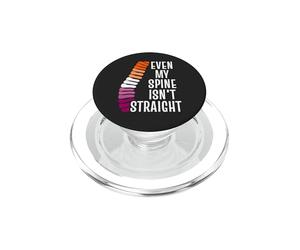Even My Spine Isn't Straight Lesbian WLW Pride PopSockets PopGrip for MagSafe