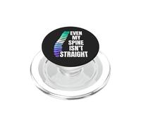 Even My Spine Isn't Straight MLM Gay Pride PopSockets PopGrip for MagSafe
