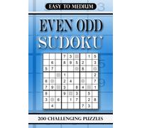 Even Odd Sudoku Easy to Medium: 200 Challenging Puzzles
