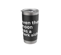 Even the Moon Has a Dark Side Boho Spiritual Witch Aesthetic Stainless Steel Insulated Tumbler