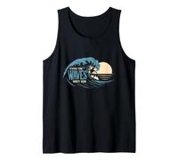 Even The Waves Obey Him Surf Surfing Christian Summer Bible Tank Top