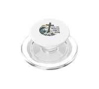 Even The Waves Obey Him Tshirt Christian Surfing Faith God PopSockets PopGrip for MagSafe
