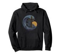 Even The Waves Obey Him Tshirt Christian Surfing Faith God Pullover Hoodie