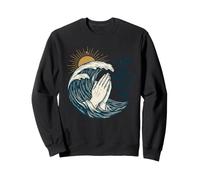 Even The Waves Obey Him Tshirt Christian Surfing Faith God Sweatshirt
