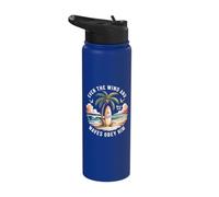 Even The Wind and The Waves Obey Him Mark 4:41 Christian Stainless Steel Insulated Water Bottle