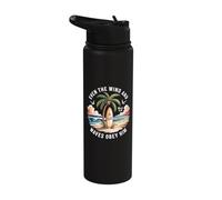 Even The Wind and The Waves Obey Him Mark 4:41 Christian Stainless Steel Insulated Water Bottle