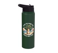 Even The Wind and The Waves Obey Him Mark 4:41 Christian Stainless Steel Insulated Water Bottle
