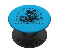 Even the Wind and Waves accept Him Mark 4:41 Christian Surf PopSockets Adhesive PopGrip
