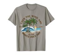 Even The Wind And Waves Obey Him Be-Still Bible Summer Vibes T-Shirt
