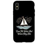 Even The Wind And Waves Obey Him Bible Verse Christian Case for iPhone X/XS