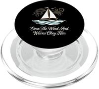 Even The Wind And Waves Obey Him Bible Verse Christian PopSockets PopGrip for MagSafe