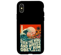 Even The Wind And Waves Obey Him Mark 4:41 Case for iPhone X/XS