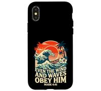 Even The Wind And Waves Obey Him Mark 4:41 Case for iPhone X/XS
