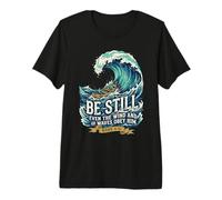 Even The Wind and Waves Obey Him Mark 4:41 Premium T-Shirt