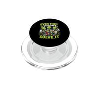 Even They Couldnt Solve It Alien Cube Puzzle PopSockets PopGrip for MagSafe