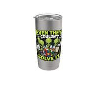 Even They Couldnt Solve It Alien Cube Puzzle Stainless Steel Insulated Tumbler