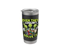 Even They Couldnt Solve It Alien Cube Puzzle Stainless Steel Insulated Tumbler