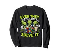 Even They Couldnt Solve It Alien Cube Puzzle Sweatshirt