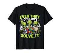 Even They Couldnt Solve It Alien Cube Puzzle T-Shirt