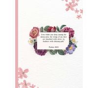 Even while you sleep among the sheep pens the Wide Ruled Composition Notebook: Floral Bible Verse Inspirational Writing Notebook Journal 8.5 x 11 in ... Ruled Pages | Bible Notebooks for Note Taking