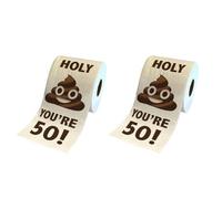 Evenden 2 Rolls Funny Toilet Paper Roll, Birthday Gifts for Women, Men, Gift, Toilet Paper, Bathroom, Prank, Joke, Funny Paper, 50
