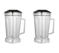 Evenden 2 x Replacement Jug for Blender Replacement Part Transparent 2L Capacity Mixer Replacement Compatible with Silver Mixer