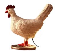 Evenden Chicken Egg Lamp,3D Chicken Table Lamp, Lifelike LED Egg Lamp, Resin Chicken Egg Night Light with USB (Chicken Egg Lamp) 15.5 X 6 X 14cm