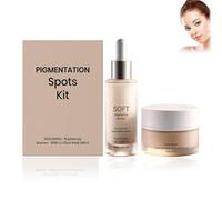 Evendra Dark Spot Cream, Brightening Booster and Glow Mask Set, Evendr Night Cream for Age Spots, Anti Dark-Spot Night Cream, Remove Dark Spots, Soothing and Skin-Tone-Supporting for All Skin (1 Set)