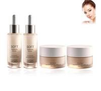 Evendra Dark Spot Cream, Brightening Booster and Glow Mask Set, Evendr Night Cream for Age Spots, Anti Dark-Spot Night Cream, Remove Dark Spots, Soothing and Skin-Tone-Supporting for All Skin (2 Set)